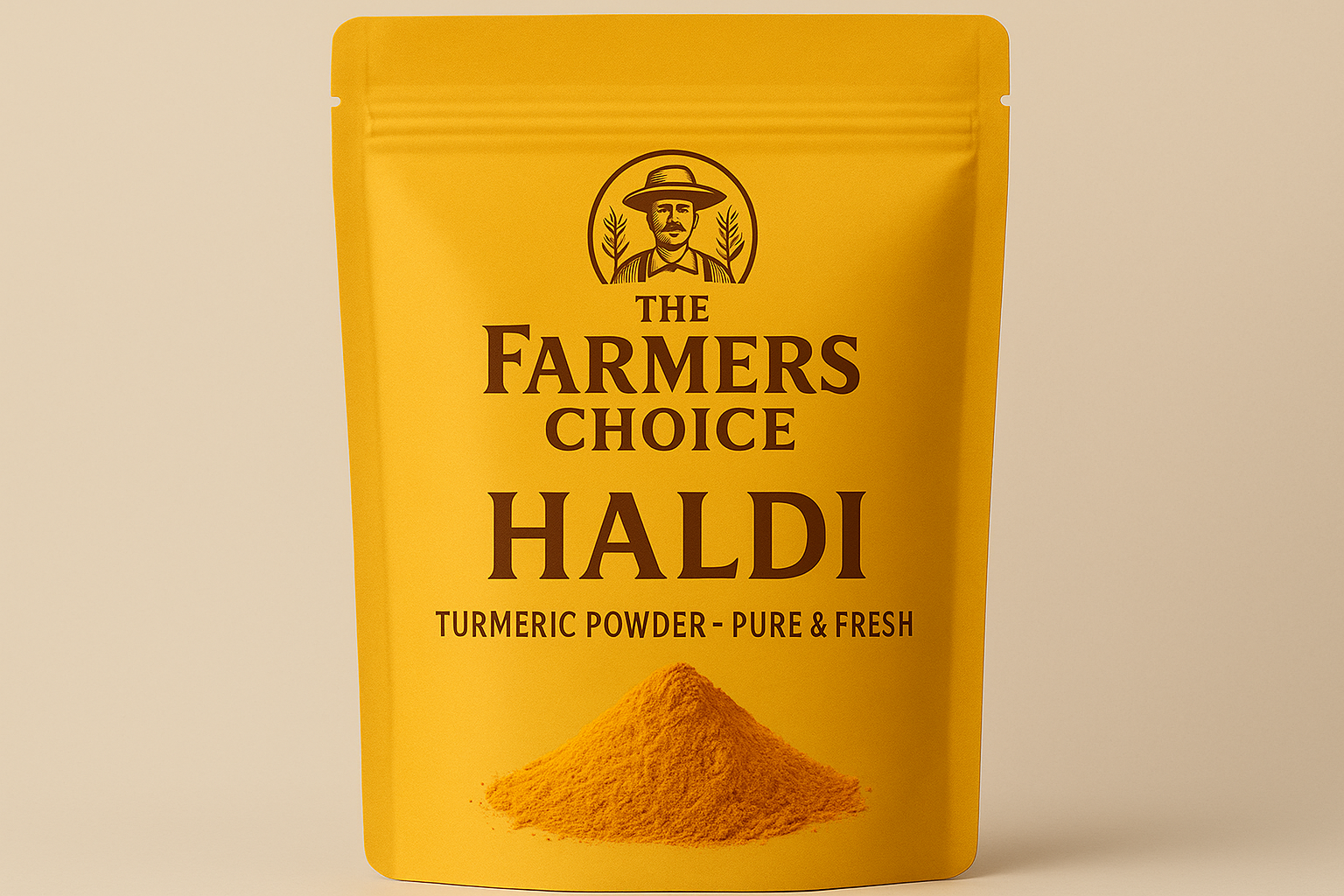 The Farmers Choice Turmeric Powder Haldi Package